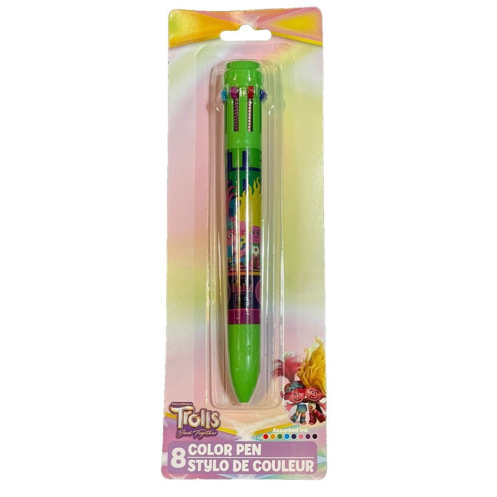 DREAMWORKS TROLLS Retractable 8 Color Pens